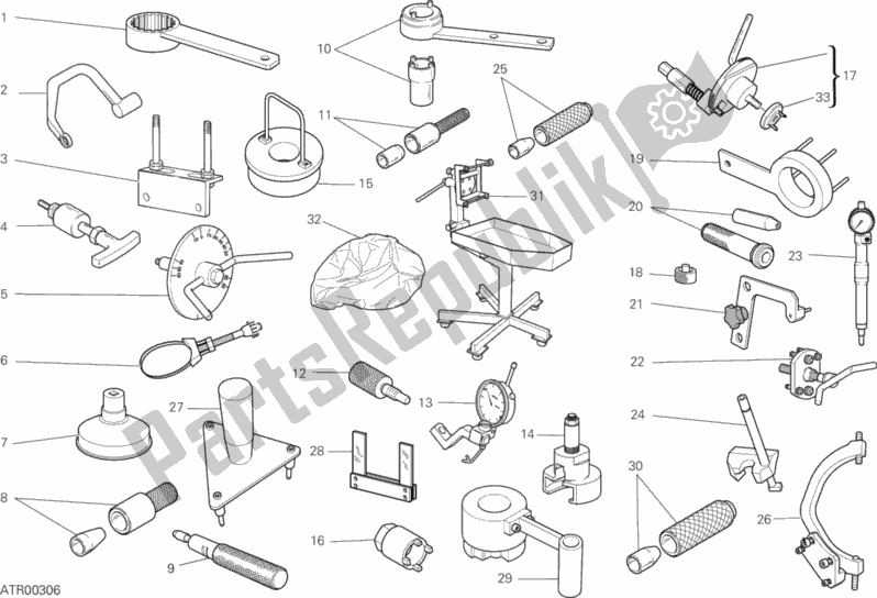 All parts for the Workshop Service Tools, Engine of the Ducati Monster 1100 Diesel USA 2013